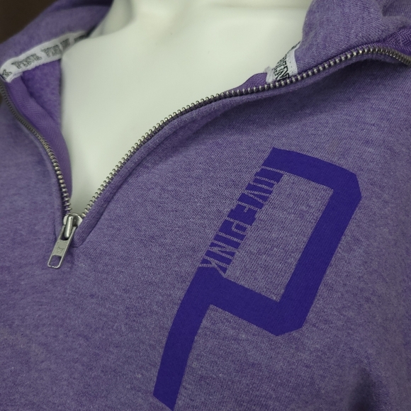 Pink Victoria Secret Women's Pullover Jacket - Size: Small - Purple - Picture 4 of 10